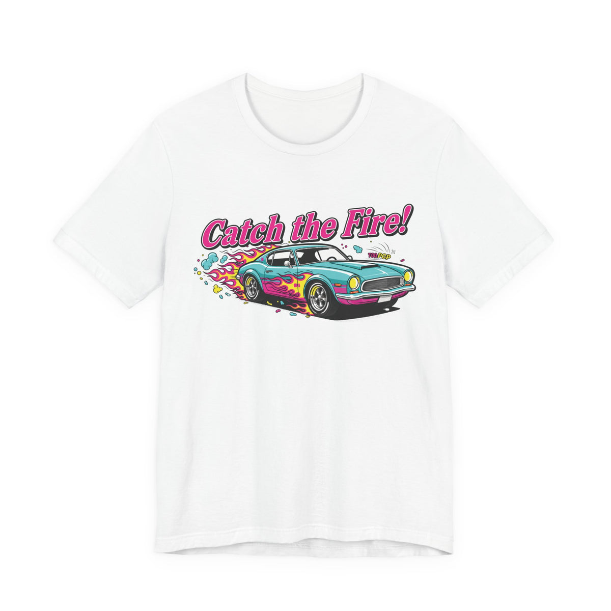 Catch the Fire Vintage Muscle Car Graphic T Shirt