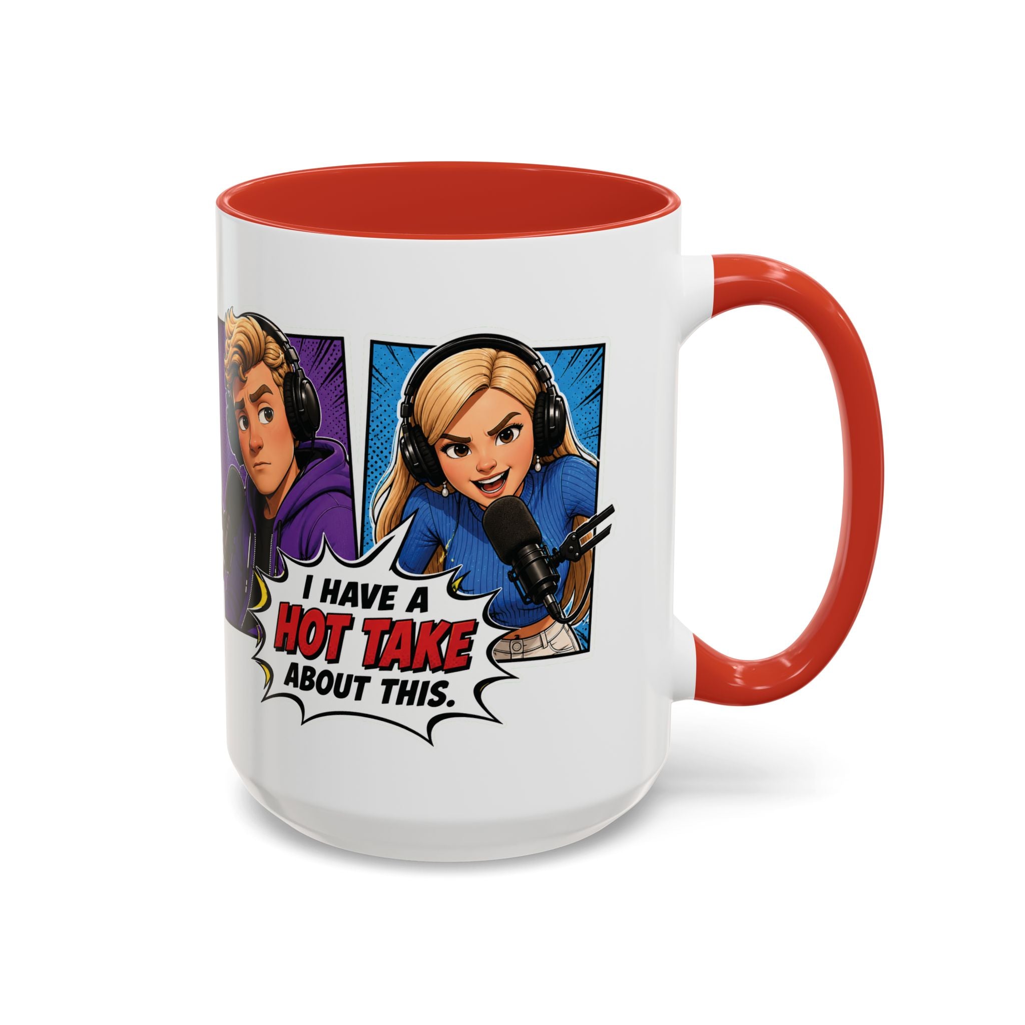 Jake And Emma Hot Take Coffee Mug — "I Have A Hot Take About This" Mug (11/15oz)
