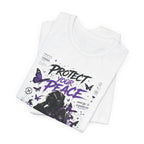 Protect Your Peace T-Shirt — Gothic Butterfly Graphic Tee