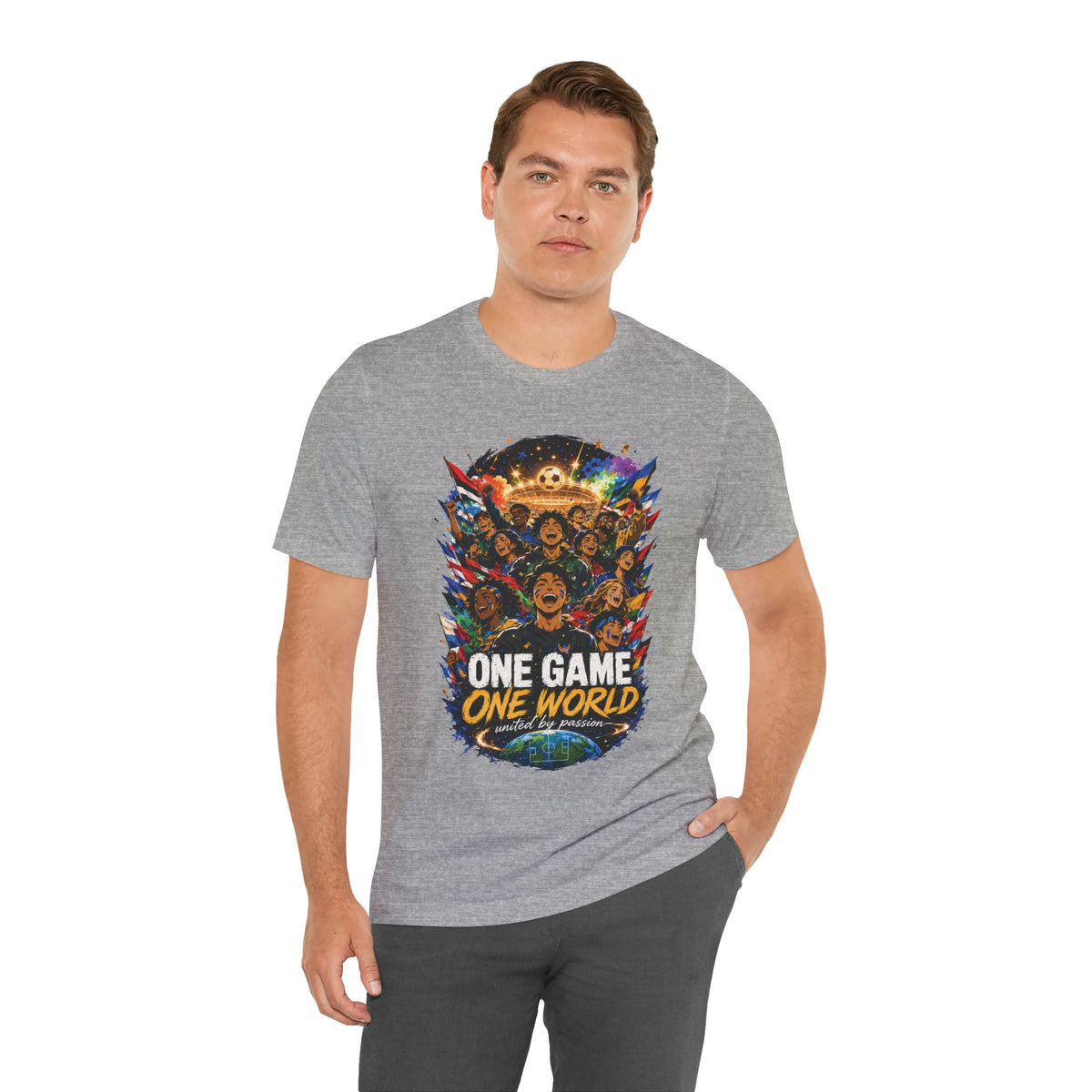 One Game One World Soccer Graphic T Shirt