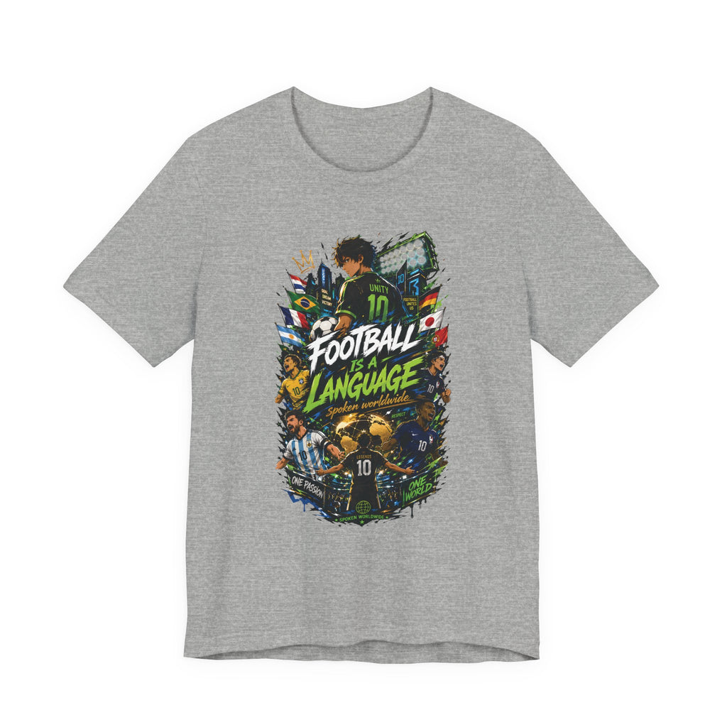 Football Language Graphic Tee — Soccer Fan Jersey Shirt