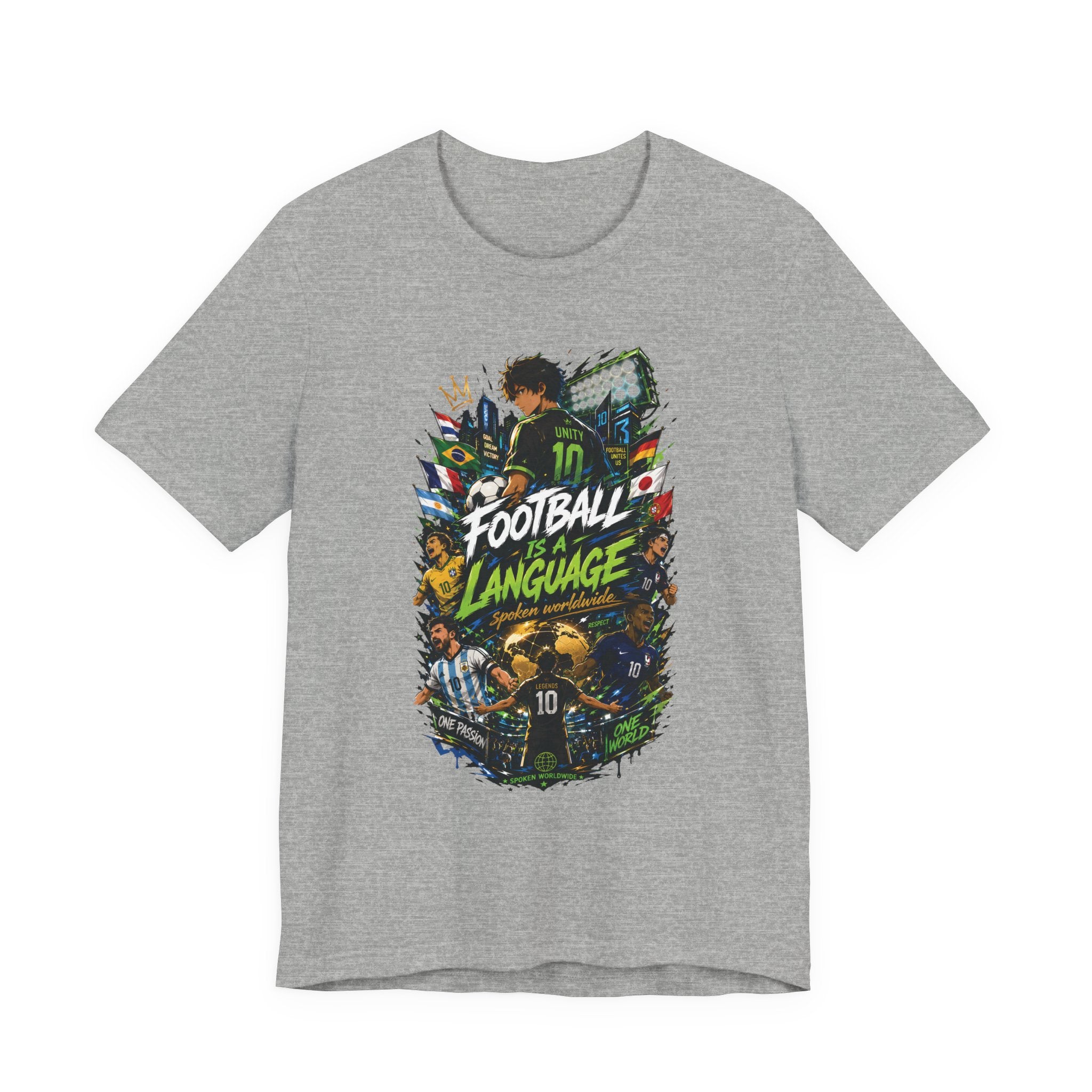 Football Language Graphic Tee — Soccer Fan Jersey Shirt