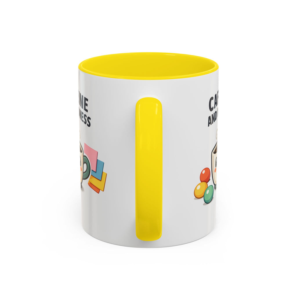 Caffeine and Kindness Coffee Mug – Ceramic Accent Mug (11oz / 15oz)