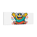 Happy Blob Cartoon Canvas Bold Kawaii Wall Art