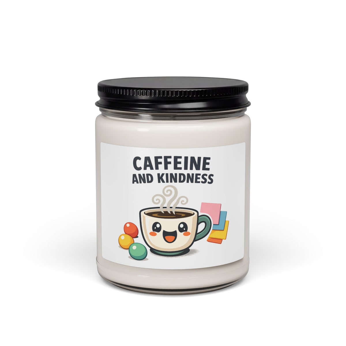 Caffeine and Kindness 9oz Soy Candle