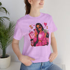 Boss Babe Pink Fashion Tee — Women’s Glam Money & Shopping Graphic Shirt