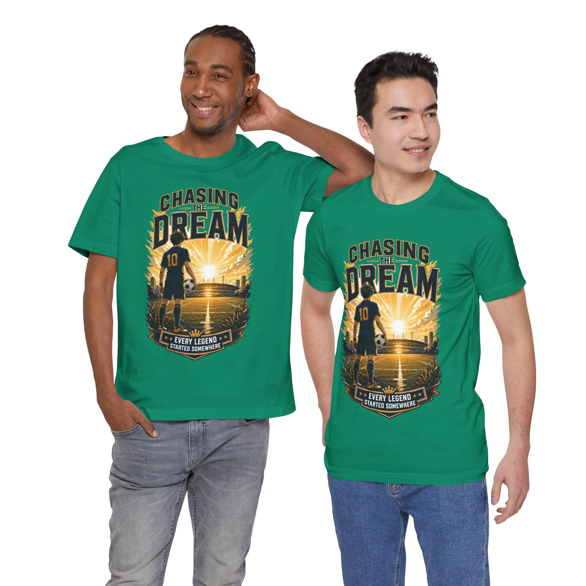 Chasing the Dream Soccer Graphic T Shirt
