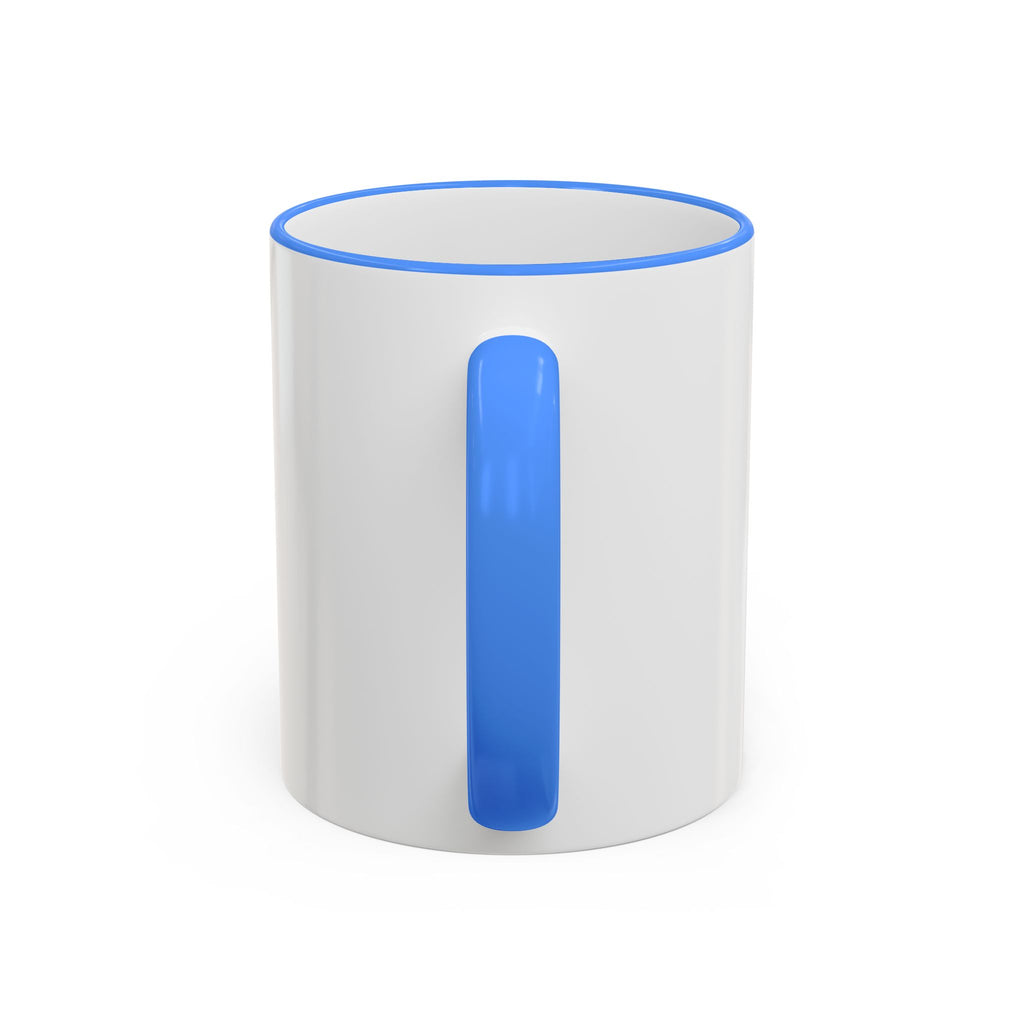 Happy Monster Accent Rim Mug – Cheerful Cute Cartoon Coffee Cup (11oz/15oz)