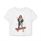 I'm Unstoppable! Women's Baby Tee - Empowering Retro Graphic Crop Top