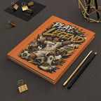 Play Like a Legend Soccer Hardcover Journal — Personalized Number 10 Notebook