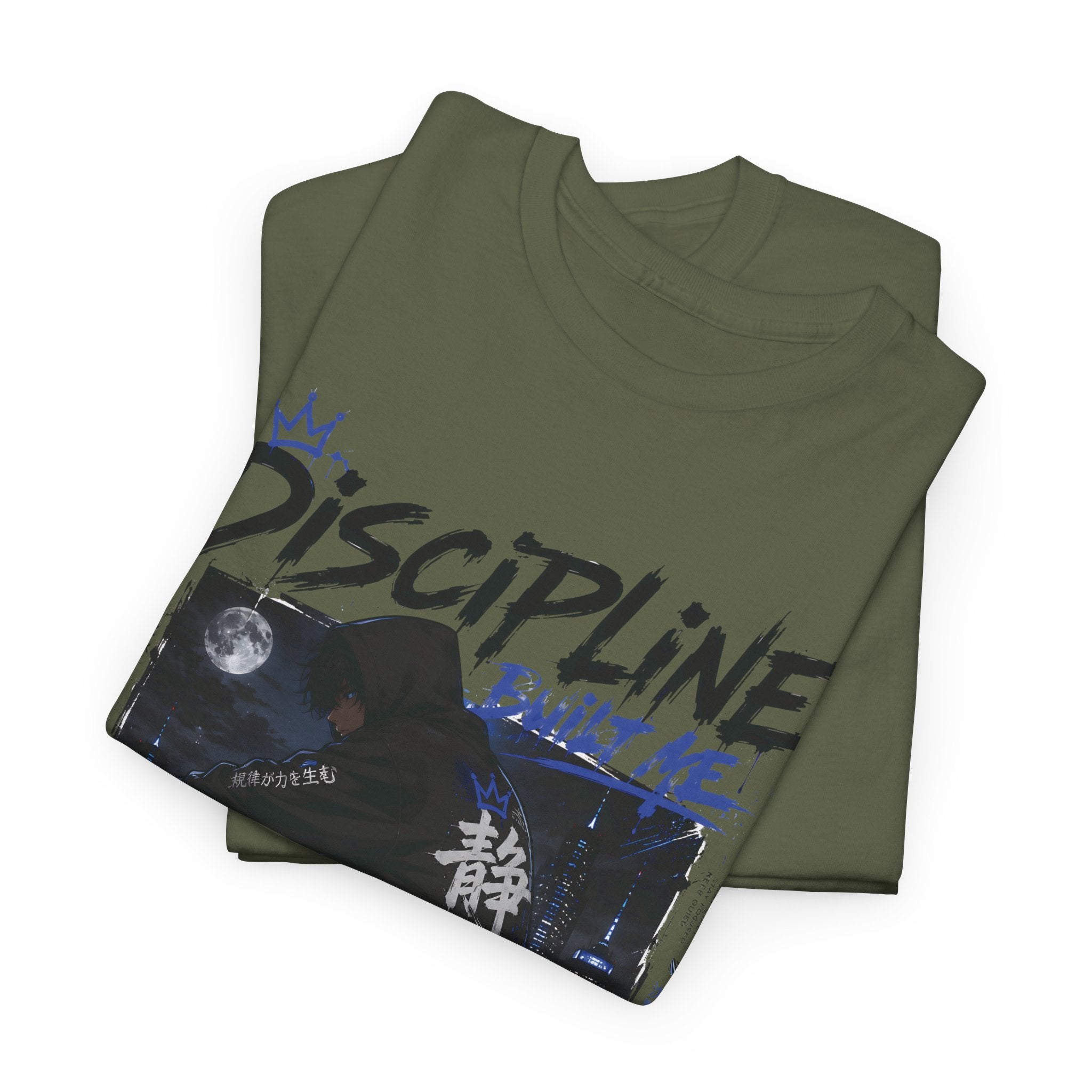 Discipline Anime Graphic Tee — Night Samurai Streetwear