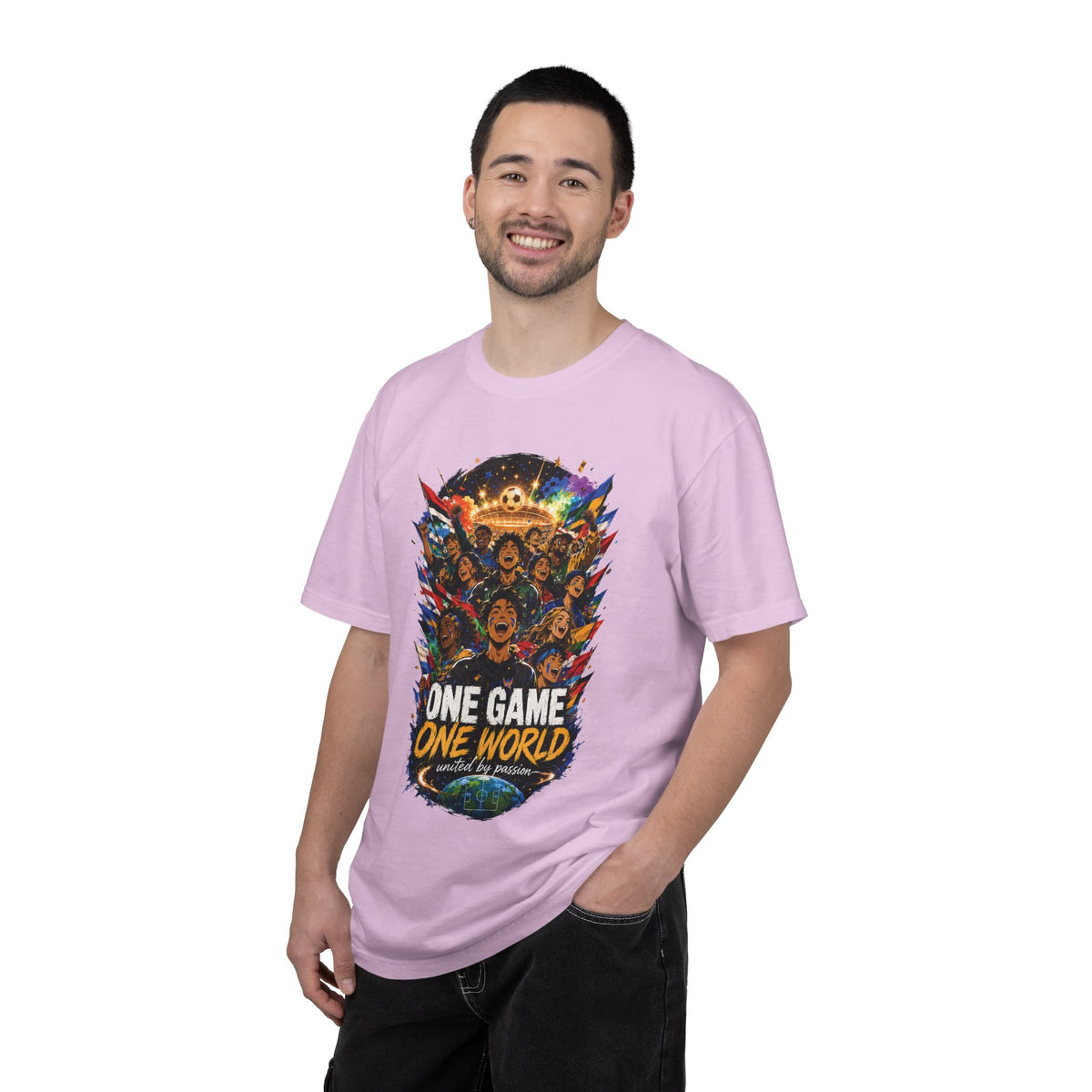 One Game One World Soccer T Shirt International Football Graphic Tee