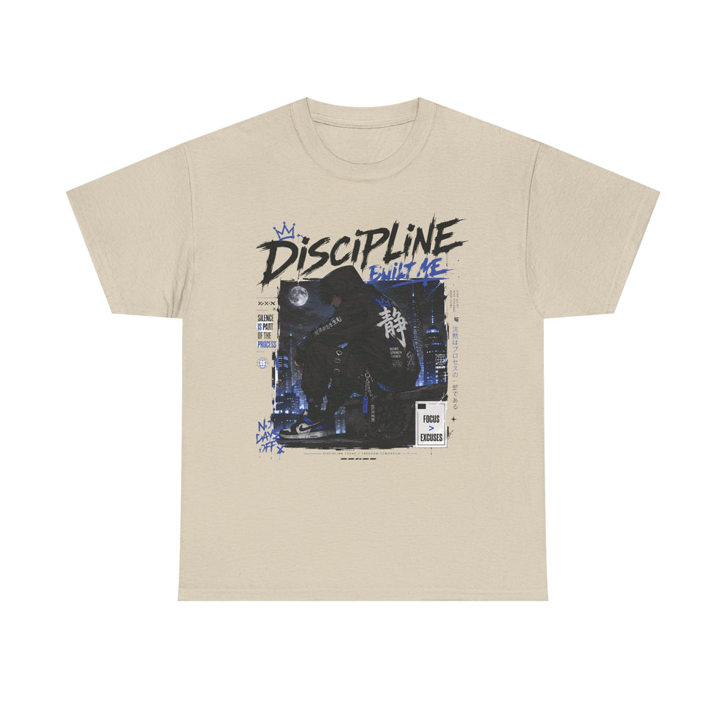 Discipline Anime Graphic Tee — Night Samurai Streetwear