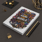 Hardcover Journal — "One Game One World" Soccer Fan Personalized Notebook