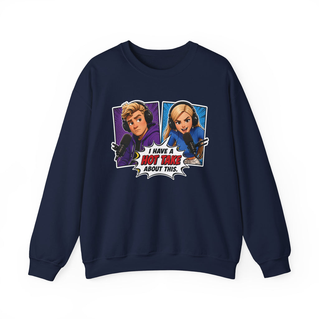 Hot Take Central I Have a Hot Take About This Pop Art Crewneck Sweatshirt