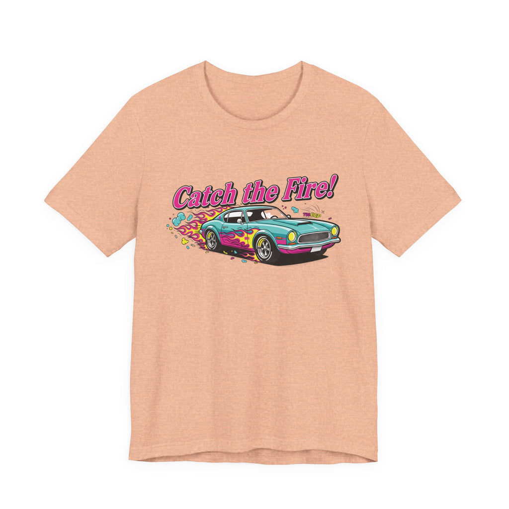 Catch the Fire Vintage Muscle Car Graphic T Shirt