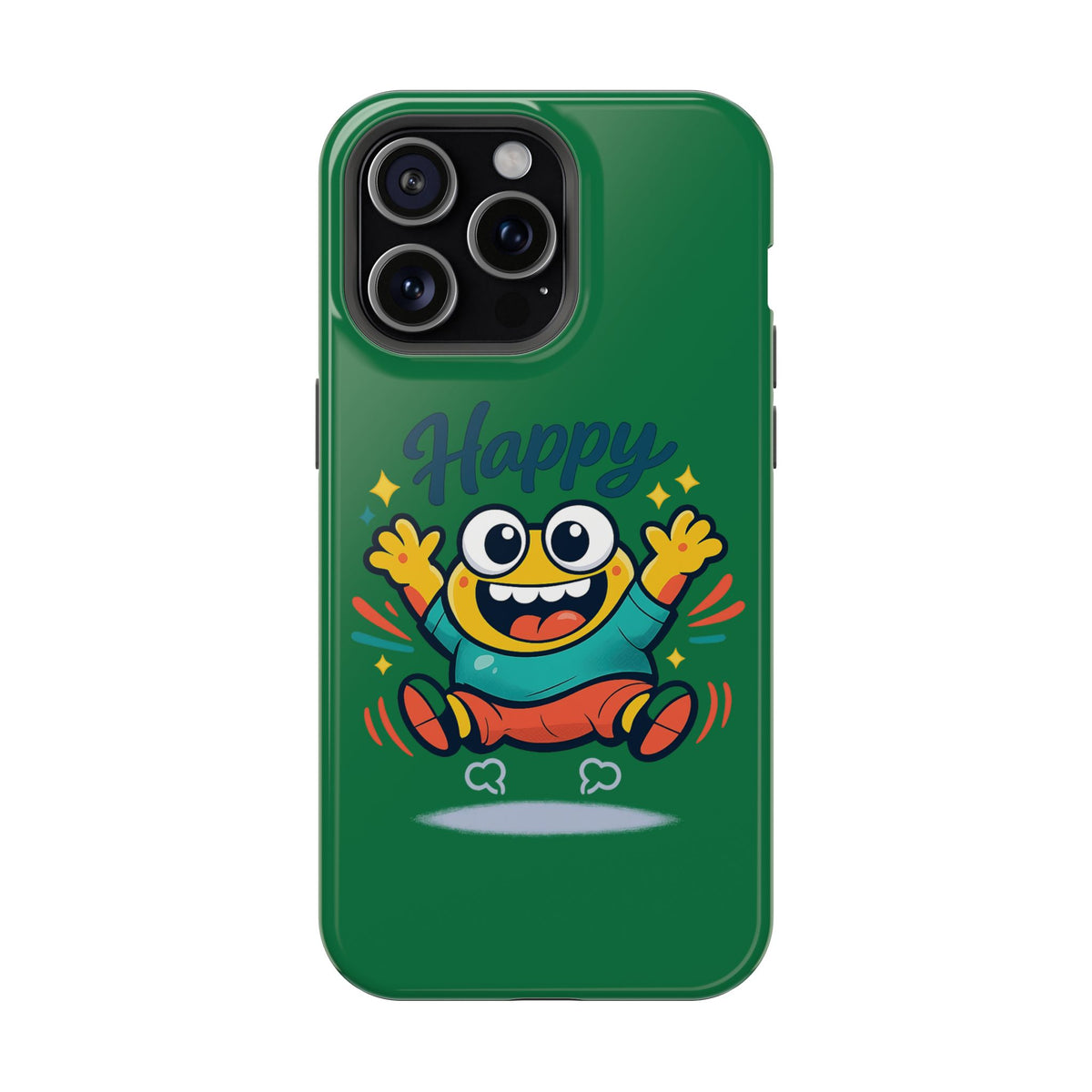 Happy Monster Magnetic Protective Phone Case Green