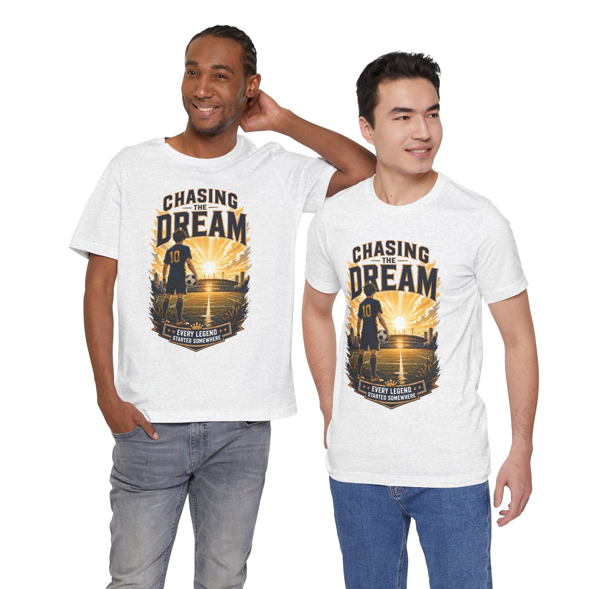 Soccer Tee — "Chasing the Dream" Inspirational Soccer Shirt