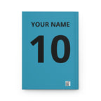 Football Is a Language Hardcover Journal — Personalized Soccer Notebook with Number 10