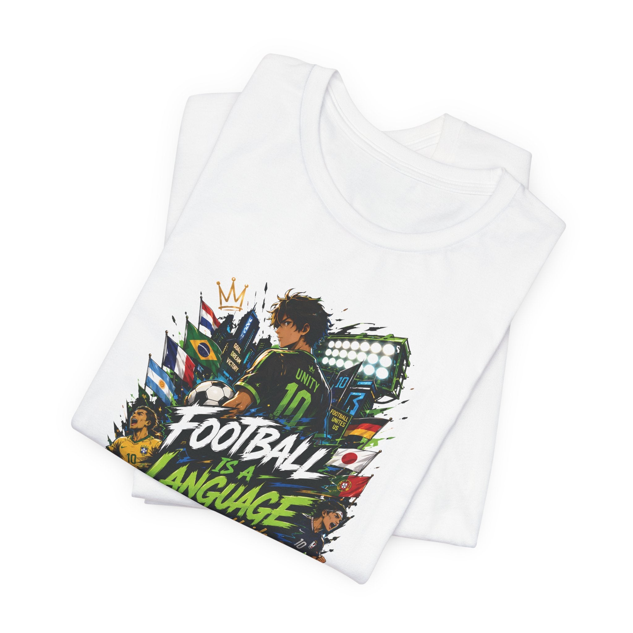Football Language Graphic Tee — Soccer Fan Jersey Shirt
