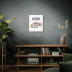Caffeine and Kindness Canvas | Office Humor, Coffee Fuel Wall Art
