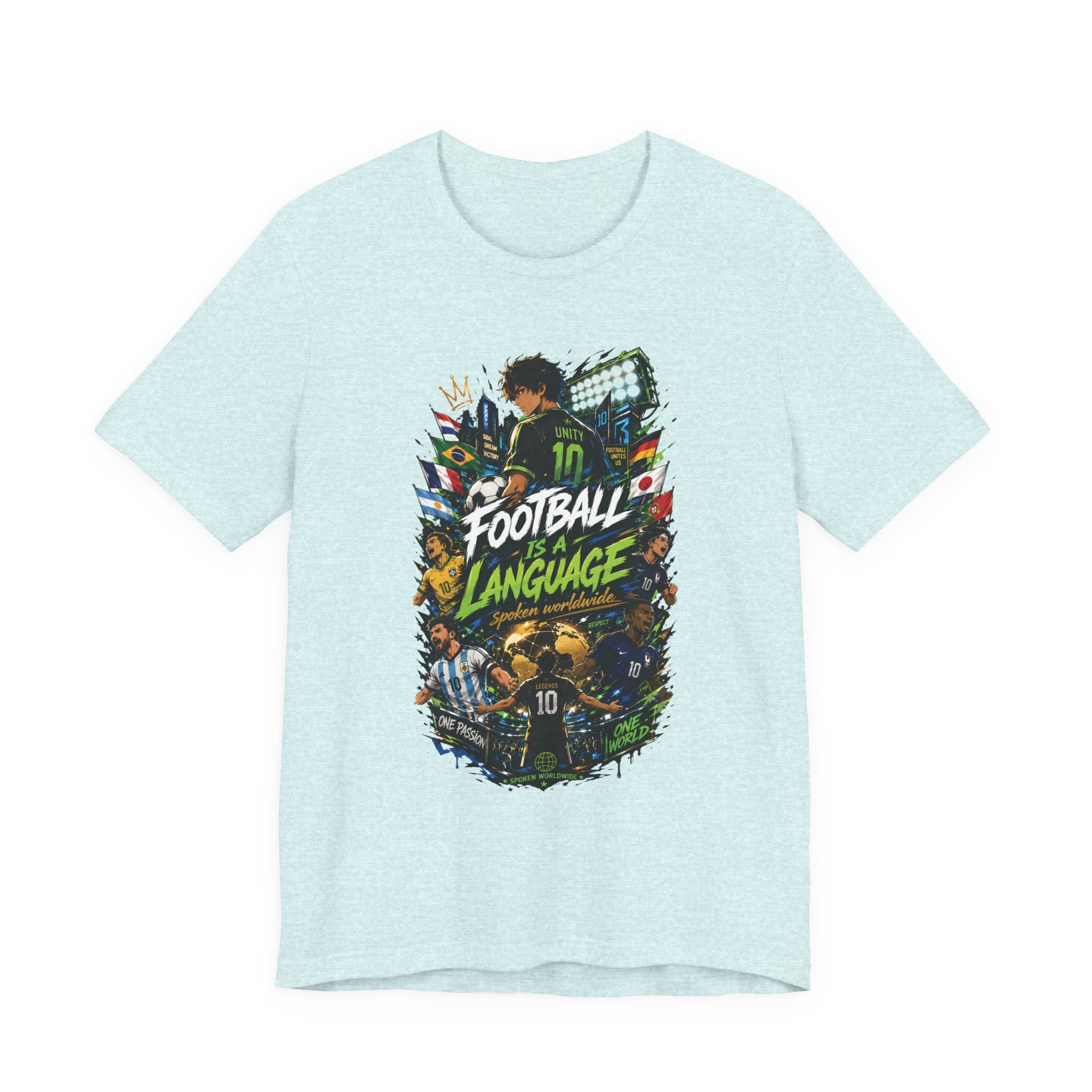 Football Language Graphic Tee — Soccer Fan Jersey Shirt