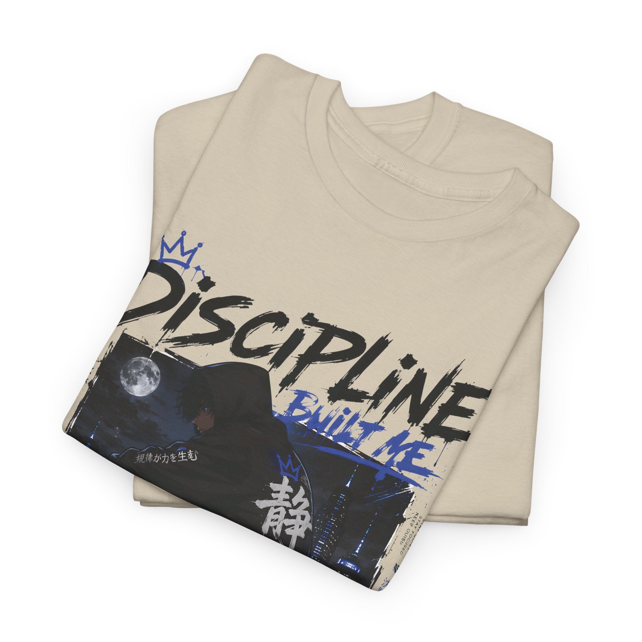 Discipline Anime Graphic Tee — Night Samurai Streetwear
