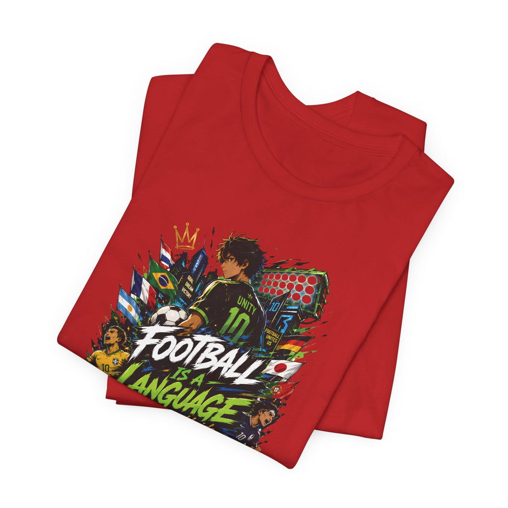 Football Language Graphic Tee — Soccer Fan Jersey Shirt