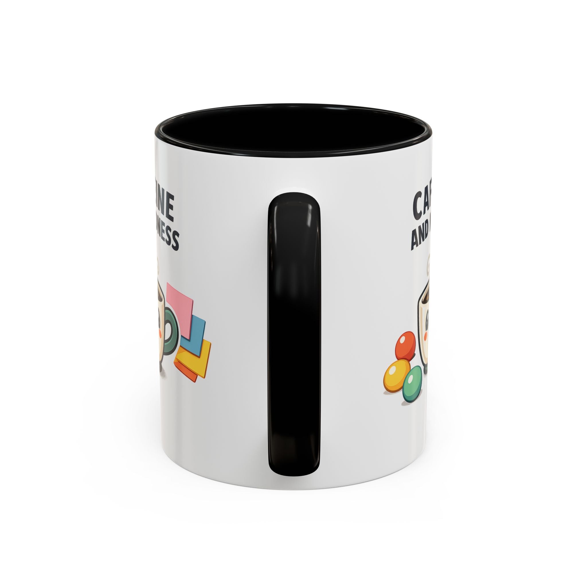 Caffeine and Kindness Coffee Mug – Ceramic Accent Mug (11oz / 15oz)