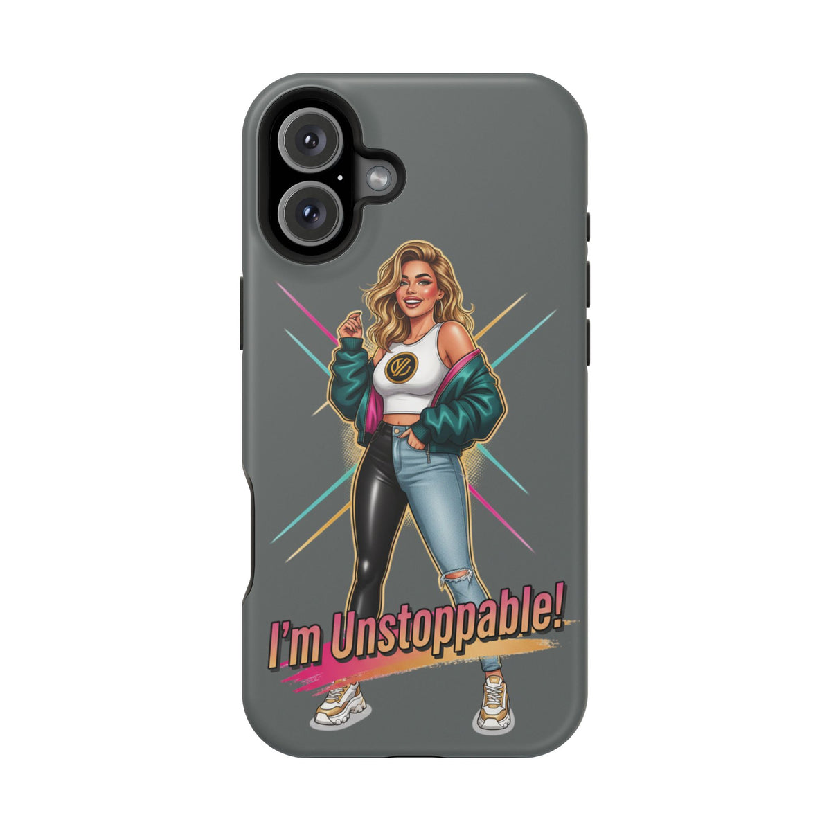 I'm Unstoppable Magnetic Protective Phone Case Gray
