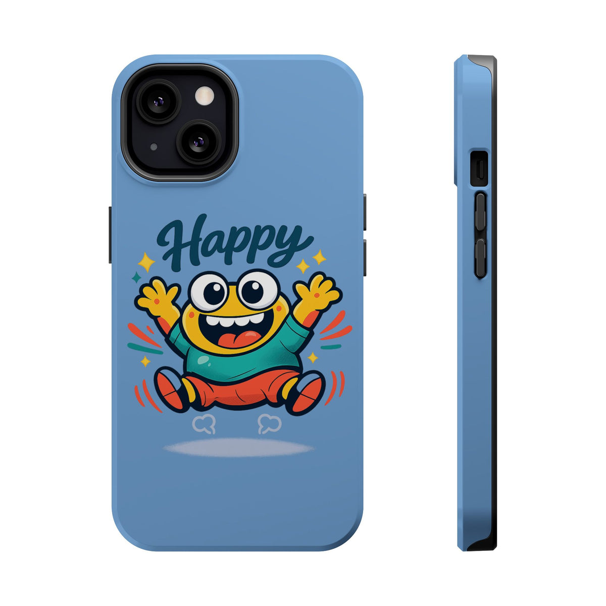 Happy Monster Magnetic Protective Phone Case Blue