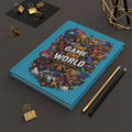 One Game One World Soccer Hardcover Journal — Personalized Team Jersey Notebook
