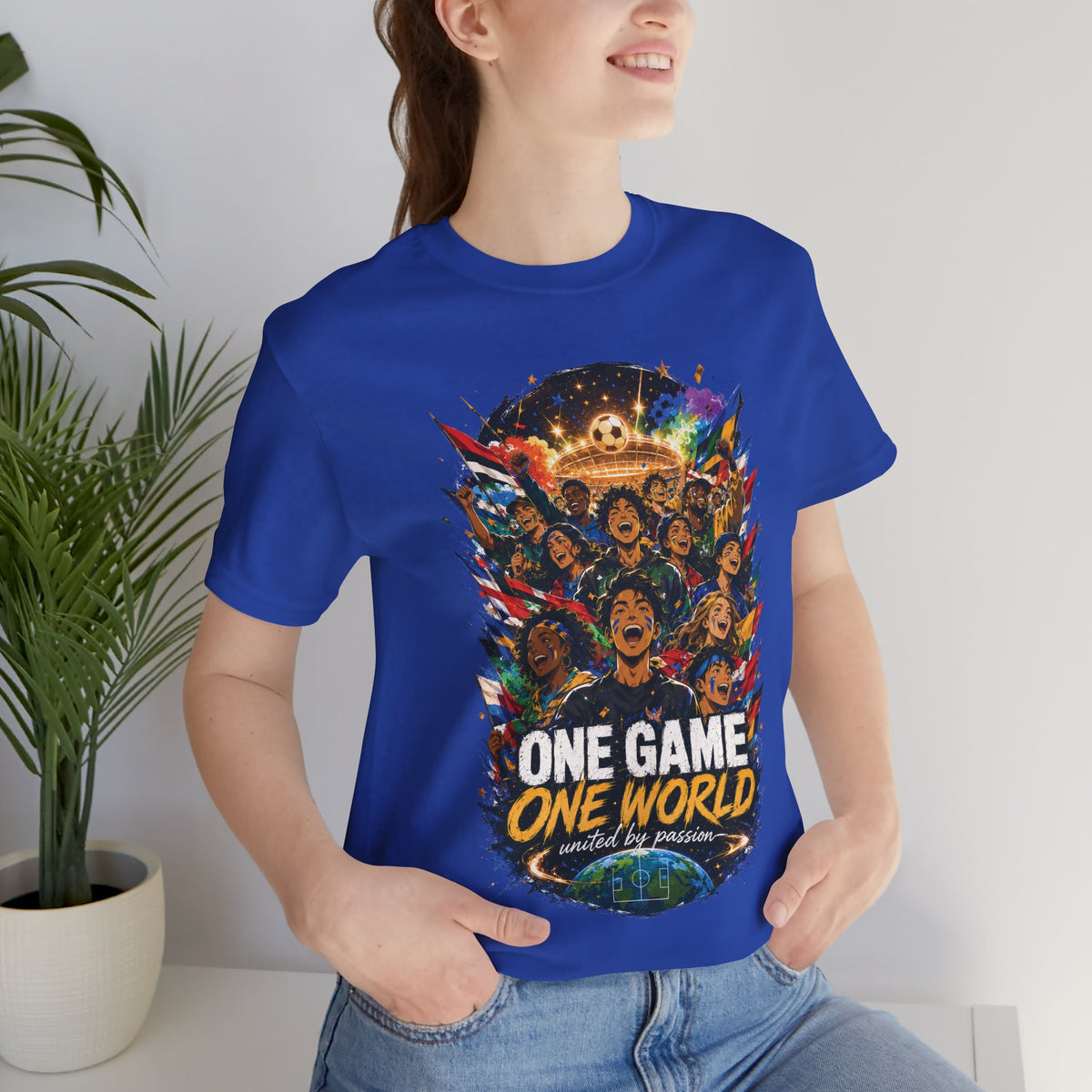 One Game One World Soccer Graphic T Shirt