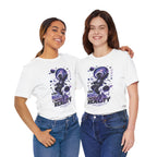 Astronaut Galaxy Tee — "Your Mind Creates Reality" Space Graphic T-Shirt