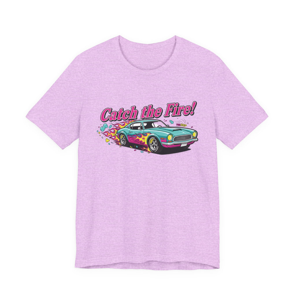 Catch the Fire Vintage Muscle Car Graphic T Shirt