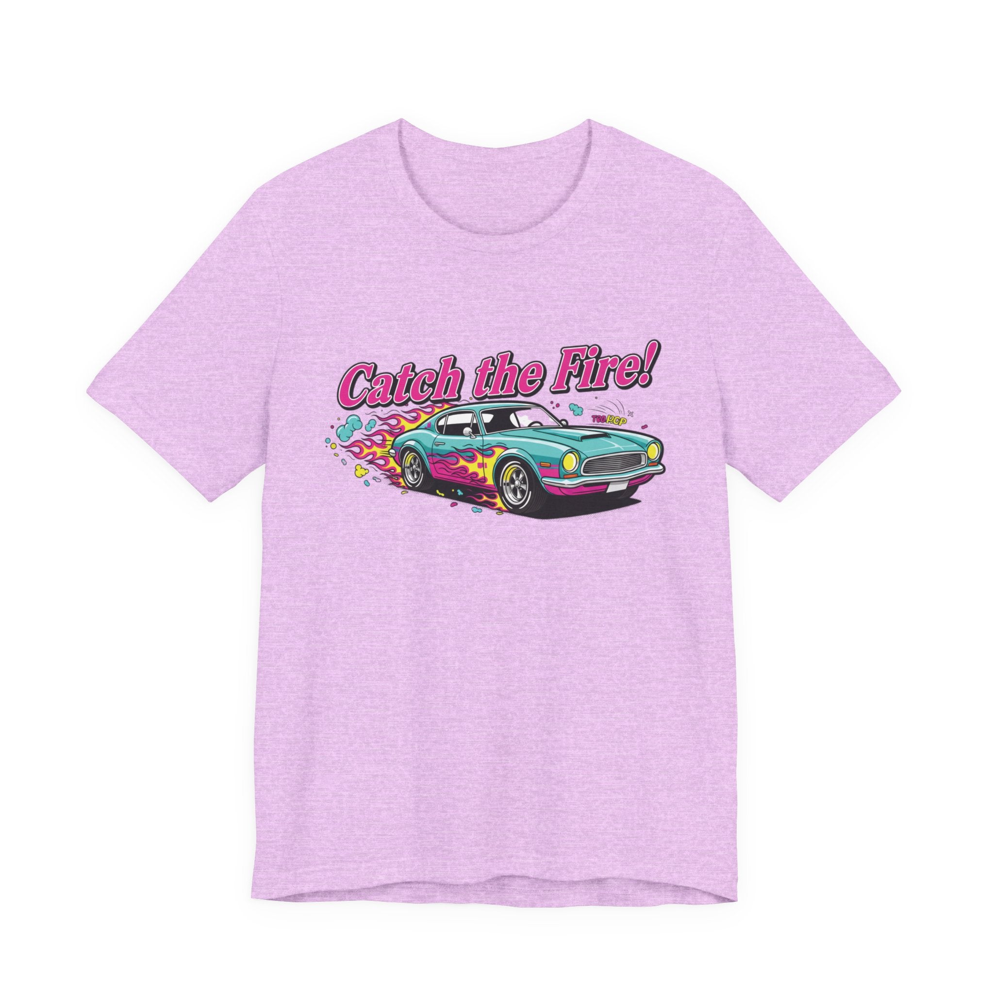 Catch the Fire Vintage Muscle Car Graphic T Shirt
