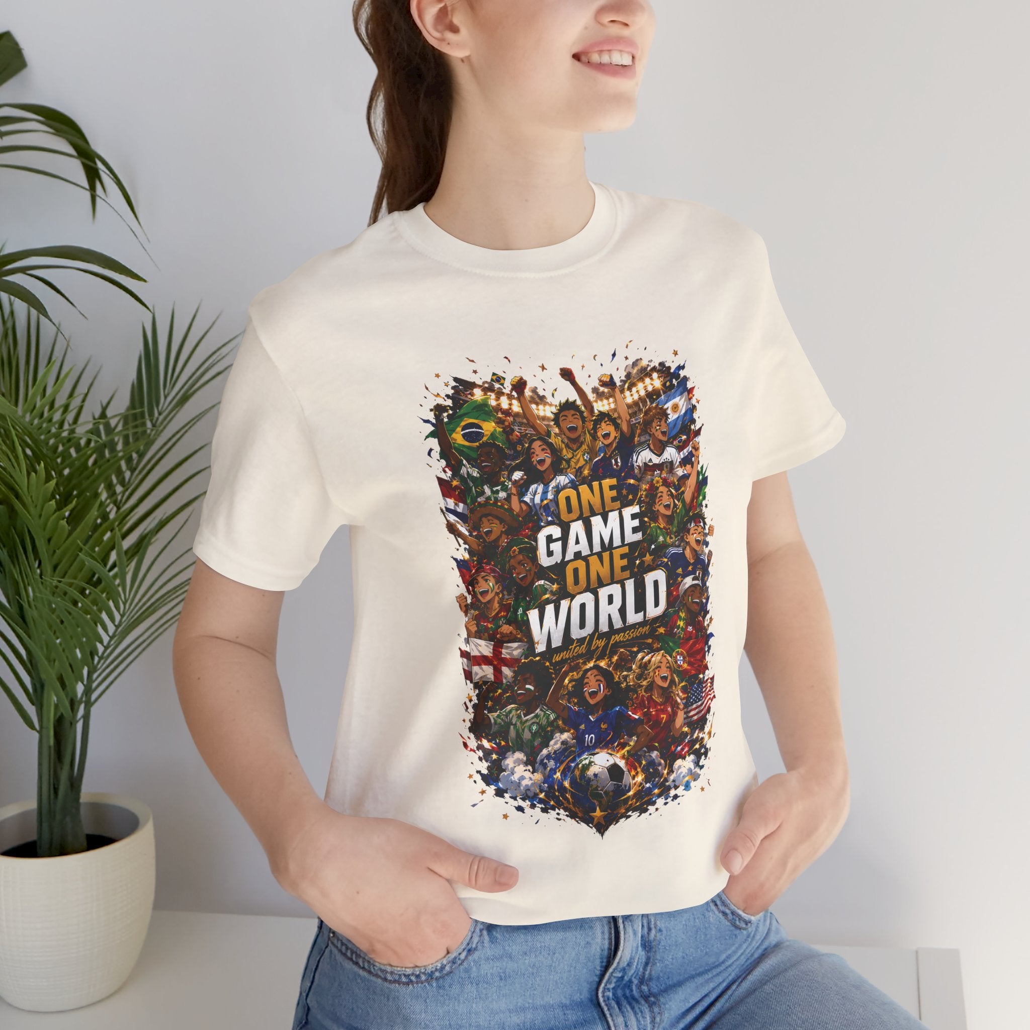 T-Shirt — 'One Game One World' Gamer Graphic Tee