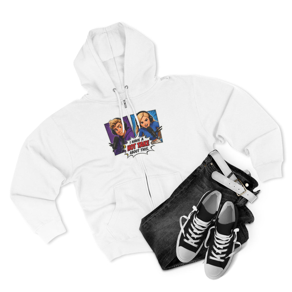 Pop Art "I Have a Hot Take About This" Zip Hoodie
