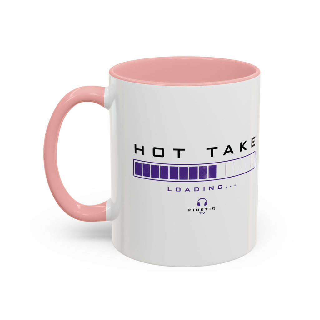 Accent Coffee Mug — "Hot Take Loading" Progress Bar Coffee Mug