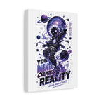 Space Astronaut Canvas Print — “You Mind Creates Reality” Inspirational Wall Art