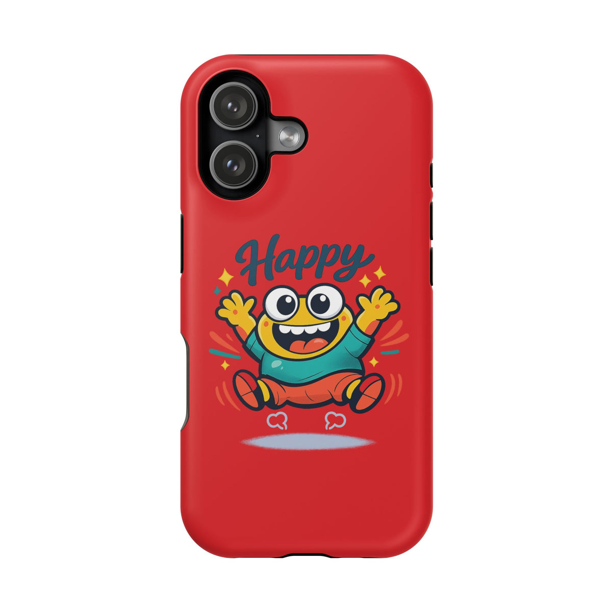 Happy Monster Magnetic Protective Phone Case Red