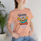 Happy Mood Blob Tee | kawaii minimal, thick outline emoji cartoon