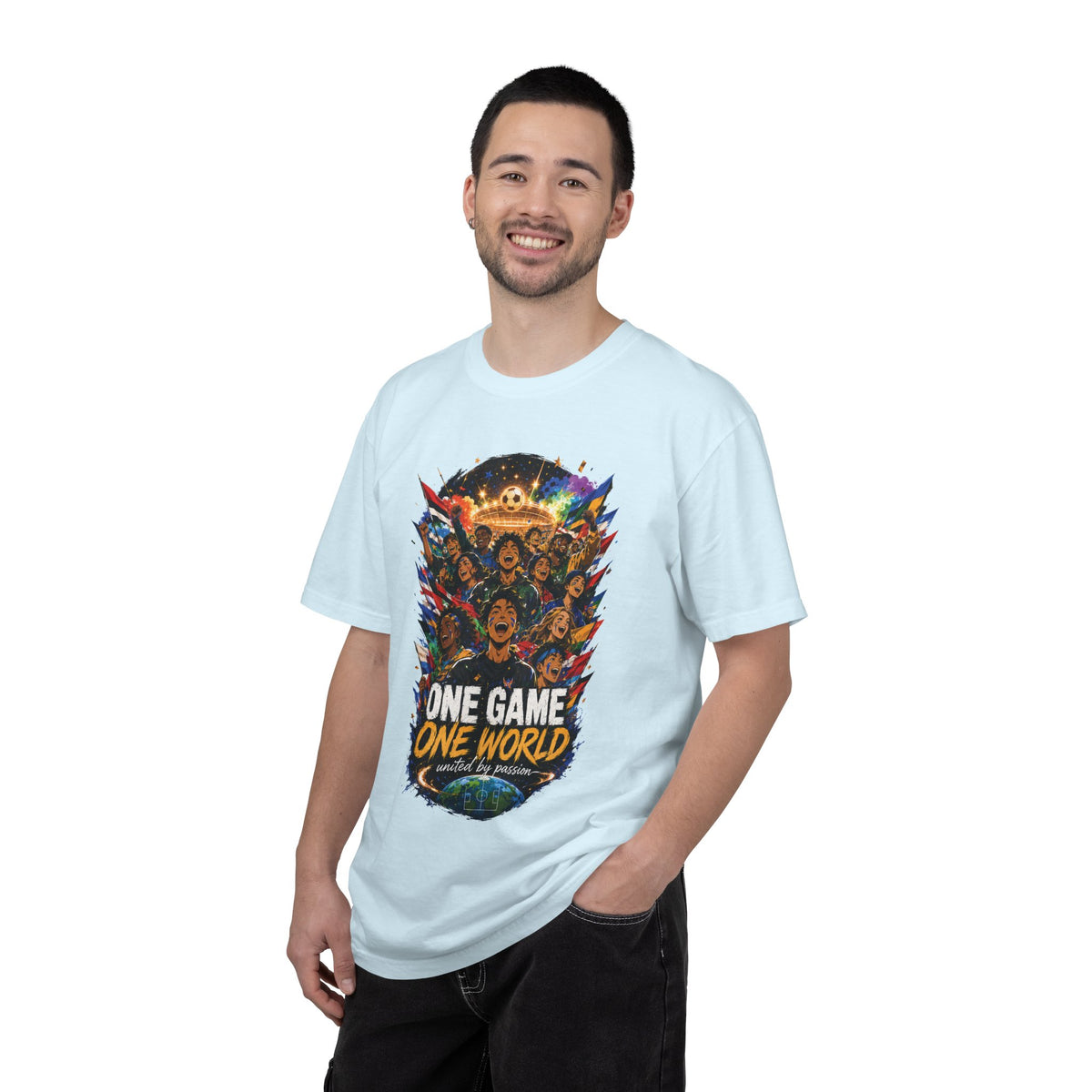 One Game One World Soccer T Shirt International Football Graphic Tee