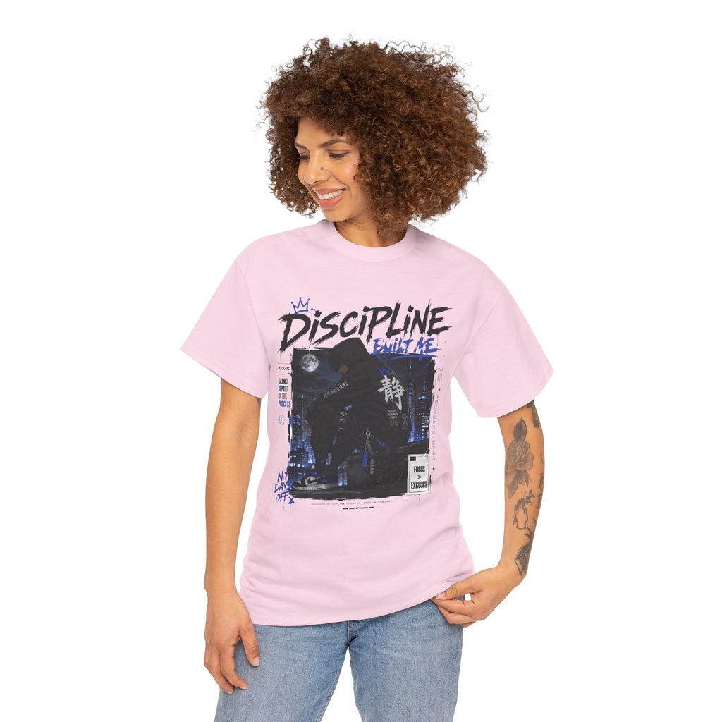 Discipline Anime Graphic Tee — Night Samurai Streetwear