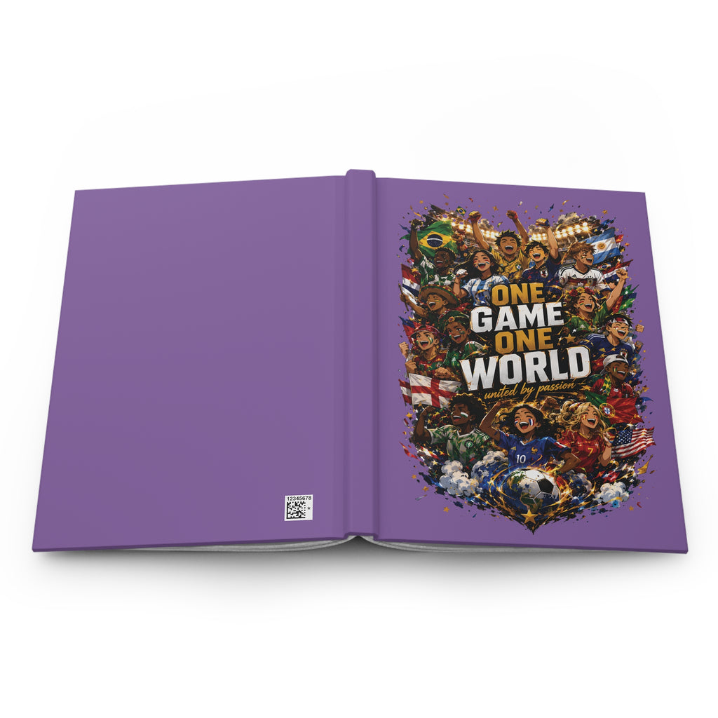 One Game One World Soccer Hardcover Journal — World Cup Fan Notebook