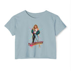 Women’s Festival Crop Top — “I’m Unstoppable!” Retro 80s Empowerment Tee