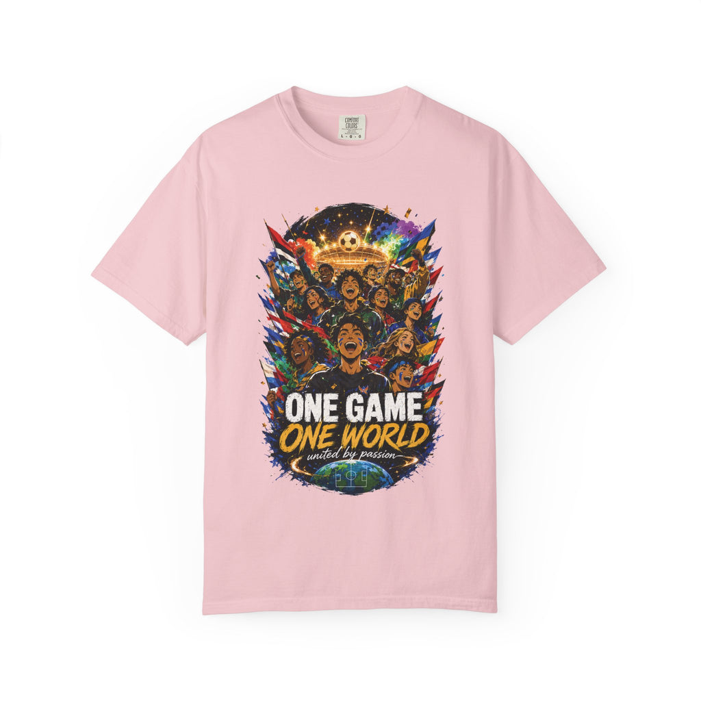 One Game One World Soccer T-Shirt — International Football Fans Graphic Tee