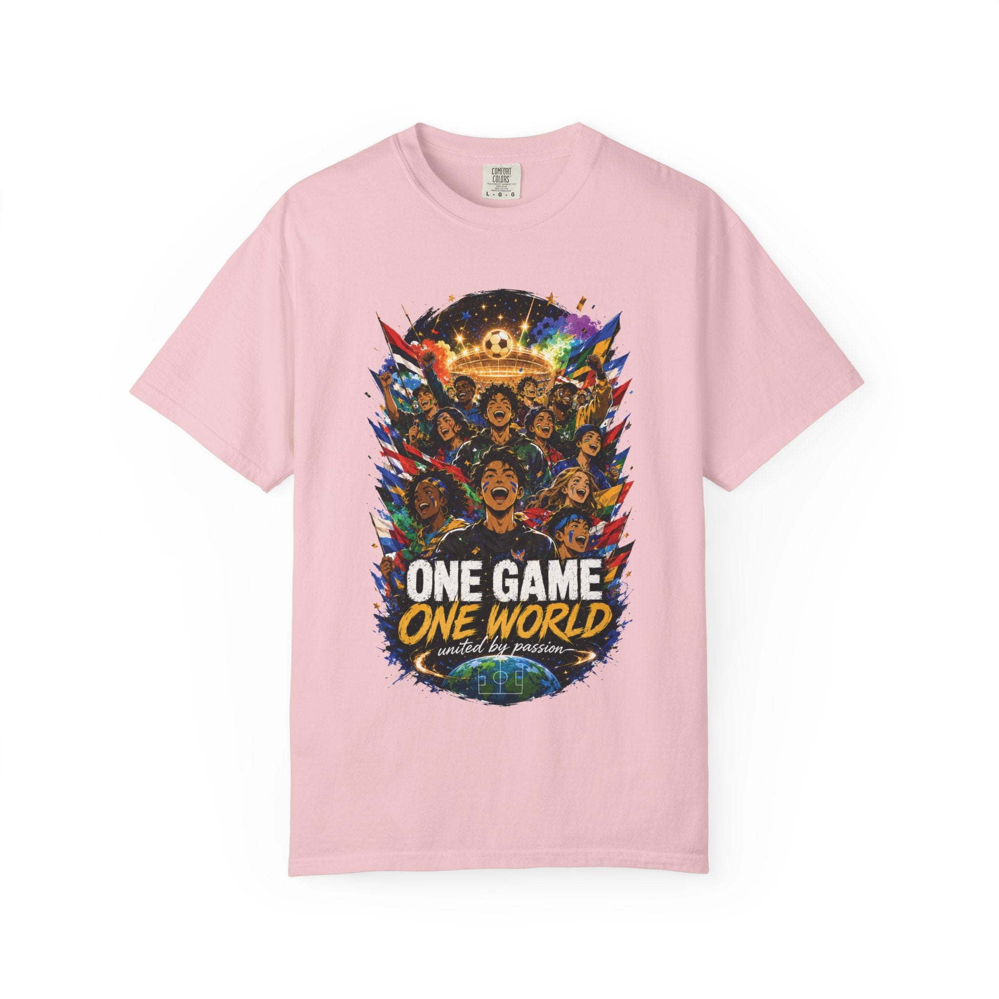 One Game One World Soccer T-Shirt — International Football Fans Graphic Tee
