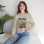 Happy Blob Cartoon Sweatshirt Cute Kawaii Crewneck