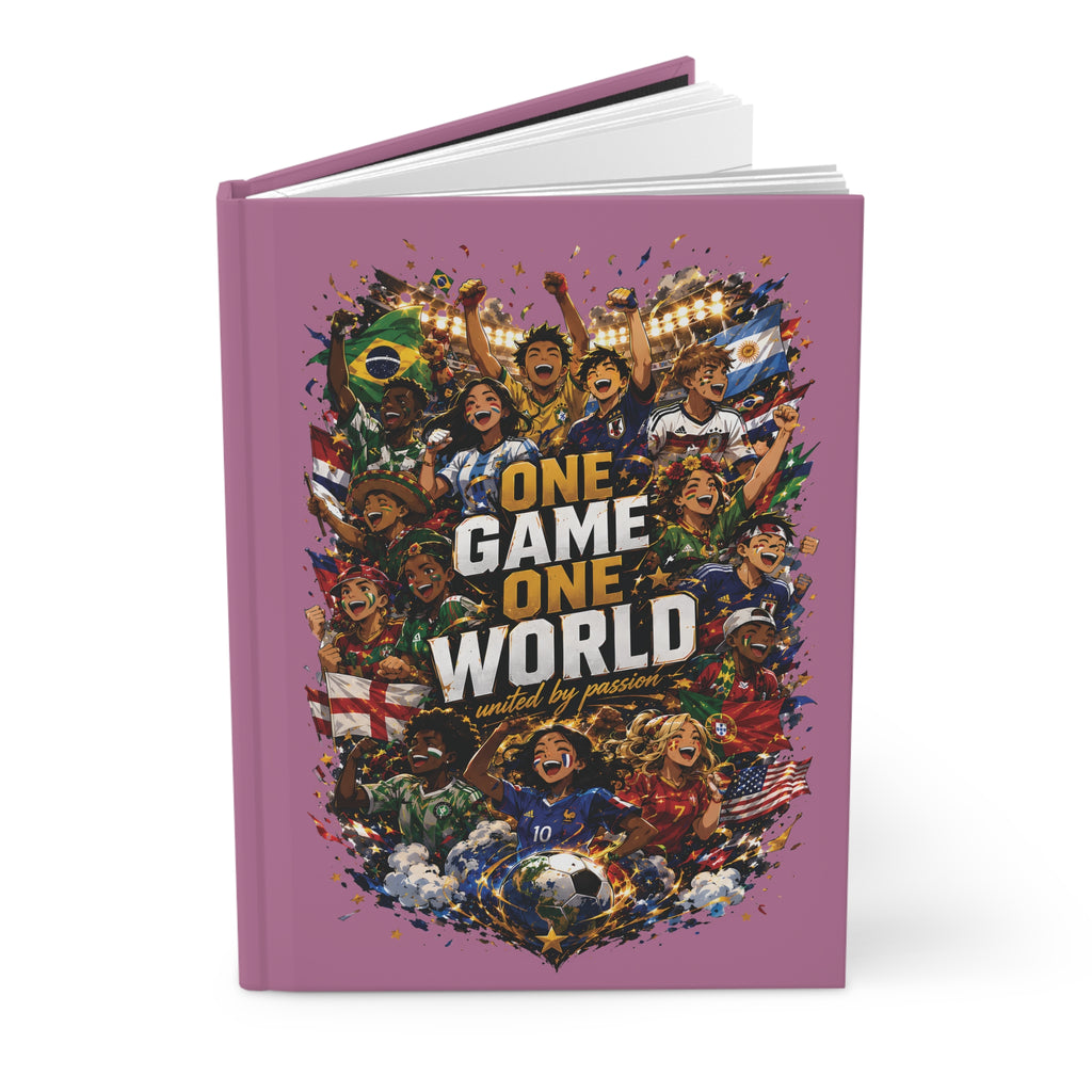 One Game One World Soccer Hardcover Journal — World Cup Fans Notebook